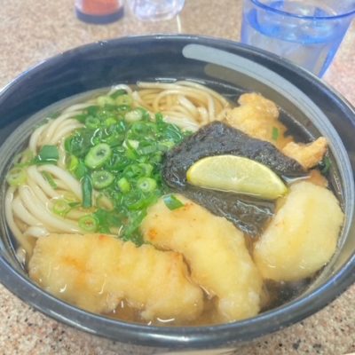 天領うどん～秋の”とり天へべすうどん”