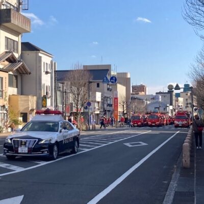 12日（日）消防分列行進